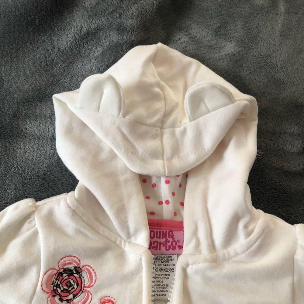 *NWOT* Ruffled Kitty Zip-Up - Picture 2 of 3
